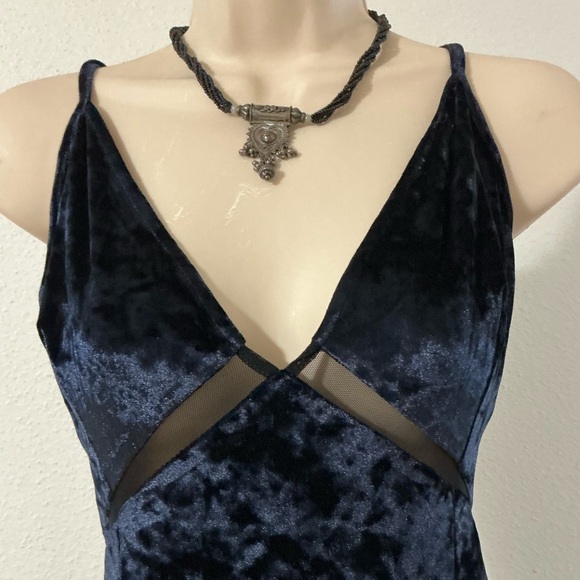 Free People Intimately Low Key Crush Velvet Cut Out Maxi Slip Dress - Picture 8 of 16